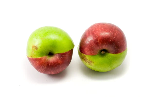 Manzanas mixtas rojas y verdes — Foto de Stock