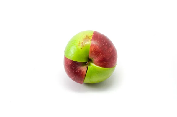 Blandede røde og grønne epler – stockfoto