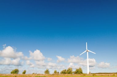 Windmill in nature clipart