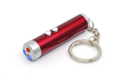 Electric torch with a laser clipart