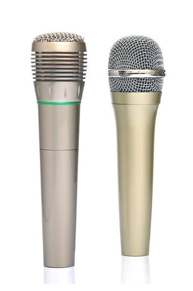 Dois microfones — Fotografia de Stock