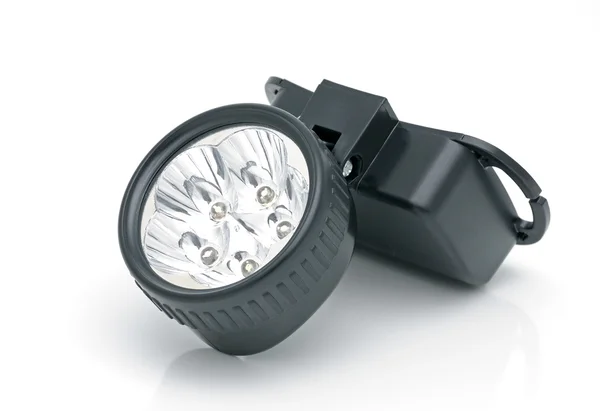 Frontal-Taschenlampe — Stockfoto