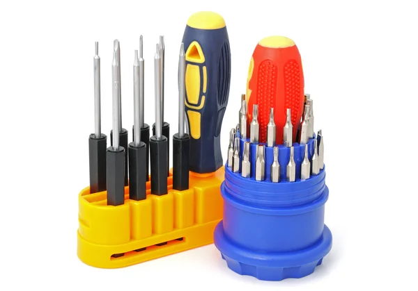 2 sets of screw-drivers — Stock Photo, Image