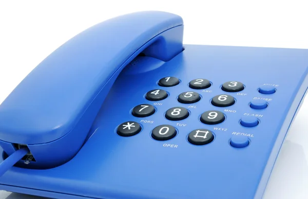 Modrý telefon — Stock fotografie