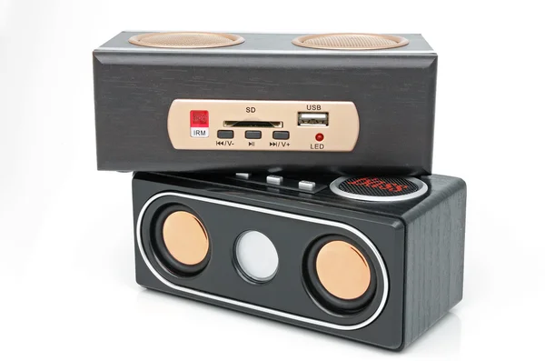 Minispeaker and MP3 player — Stock Photo, Image