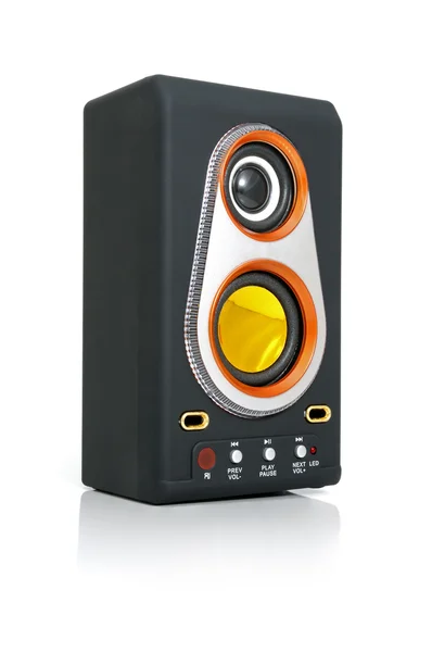 Alto-falante de áudio e MP3-player — Fotografia de Stock