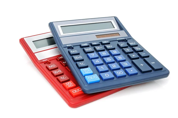 Duas calculadoras — Fotografia de Stock