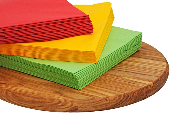 Tovaglioli di carta a colori — Foto Stock