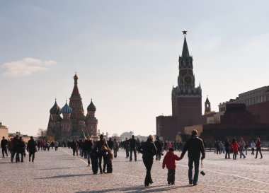 View of Red Square, Moscow. Russia clipart