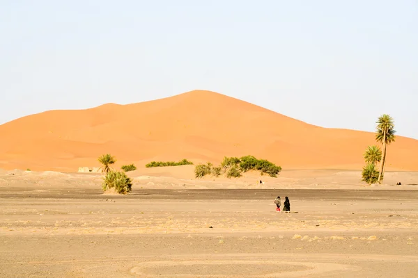 Marokańskiej pustyni wydmy krajobraz — Zdjęcie stockowe