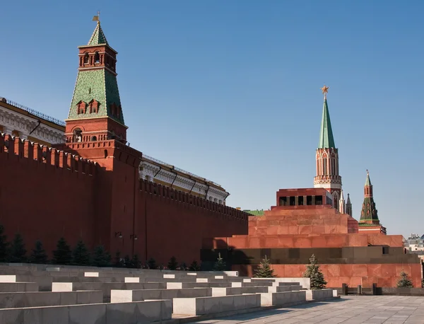 Mausoleo en la Plaza Roja de Moscú — Foto de Stock