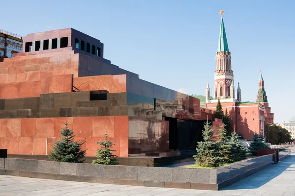 Mauzoleum na Rudém náměstí v Moskvě — Stock fotografie