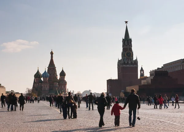 Zicht op het Rode plein, Moskou. Rusland — Stockfoto