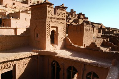 The Kasbah Ait ben haddou in Morocco clipart