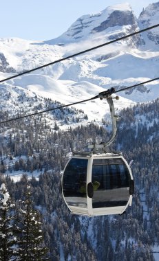 Kayak tesisi madonna di campiglio. İtalya