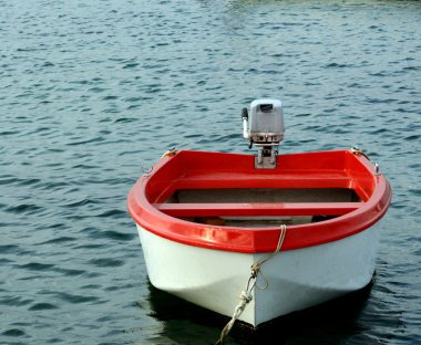 Red boat. clipart