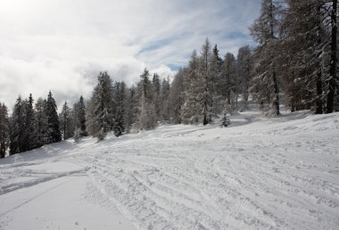 Kayak tesisi madonna di campiglio. İtalya