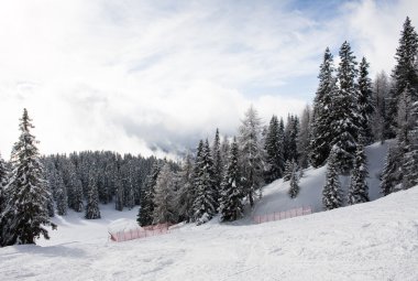 Kayak tesisi madonna di campiglio. İtalya