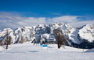 Ski resort Madonna di Campiglio. Italy clipart