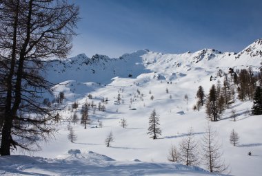 Kayak tesisi madonna di campiglio. İtalya