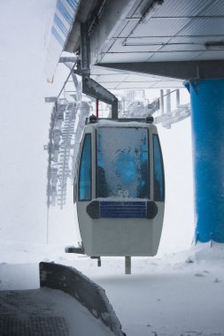 Kayak tesisi madonna di campiglio. İtalya