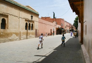 Street in Marrakech, Morocco clipart