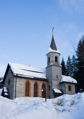 Church.Madonna di campiglio. İtalya