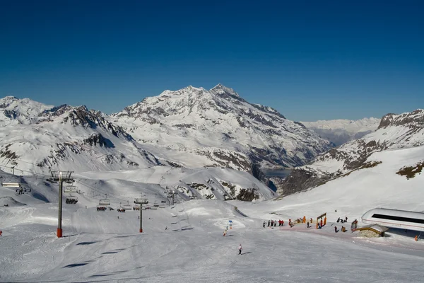 En Francia. Estación de esquí Val d 'Izere —  Fotos de Stock
