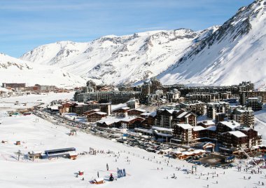 Ski resort Tignes. France clipart