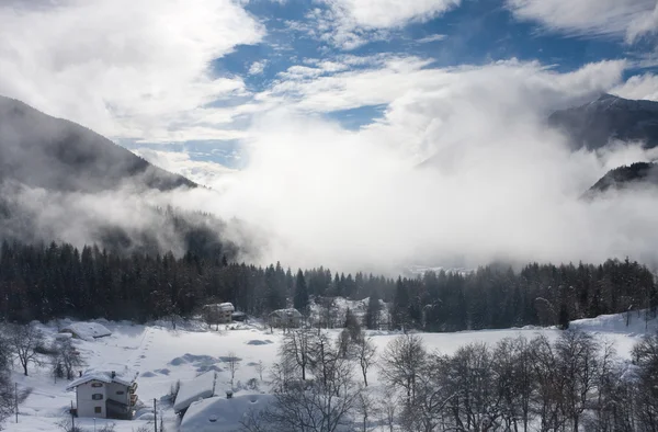 Paysage hivernal. Dolomites, Italie — Photo