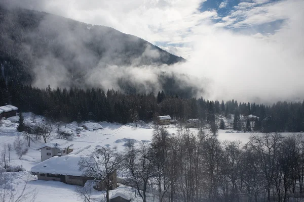 Paisagem de inverno. Dolomites, Itália — Fotografia de Stock