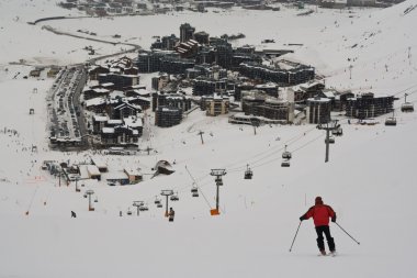 Ski resort Tignes. France clipart