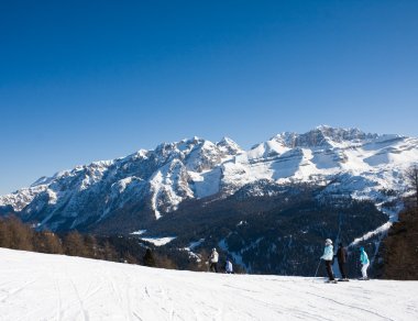 Ski resort Madonna di Campiglio. Italy clipart