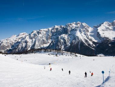 Ski resort Madonna di Campiglio. Italy clipart