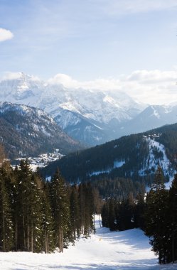 Kayak tesisi madonna di campiglio. İtalya