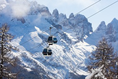 Ski resort Madonna di Campiglio clipart