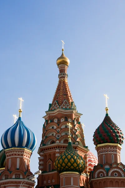 Moskva; St. Basilikum katedralen - Stock-foto