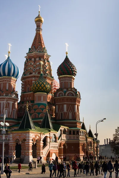 莫斯科;圣瓦西里大教堂 — 图库照片