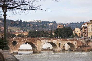 Verona tarihi merkez cityscape