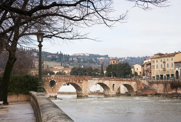 Centro histórico de Verona paisagem urbana — Fotografia de Stock
