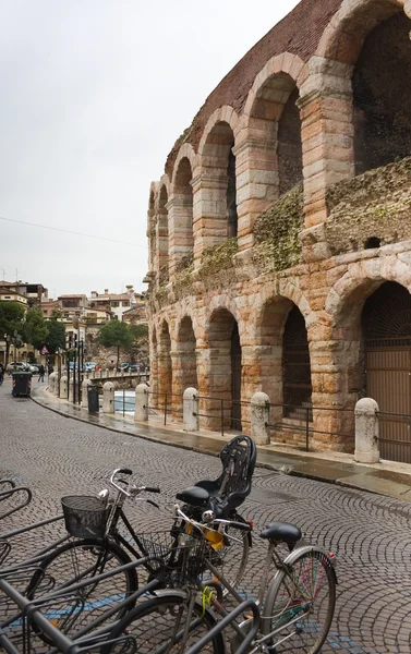 Detalhes anfiteatro Arena em Verona — Fotografia de Stock