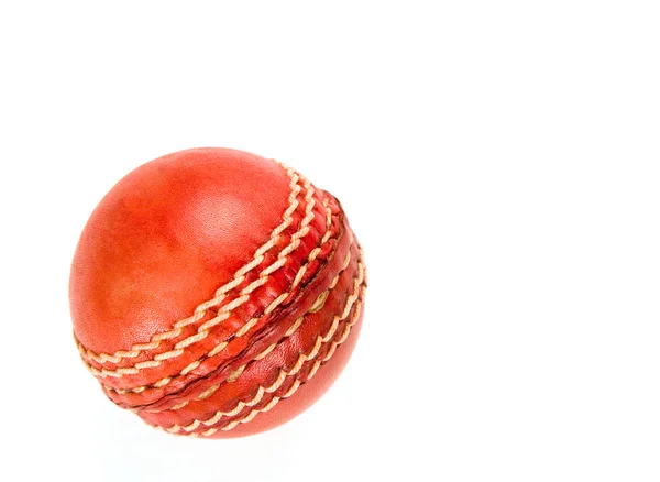 stock image Red cricket ball, isolated