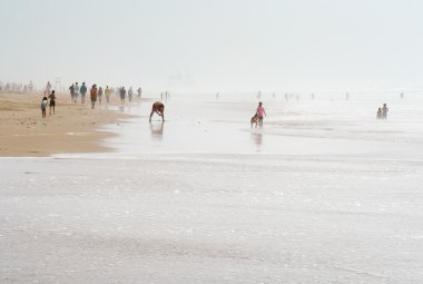 Coast of Atlantic Ocean. City Essaouira clipart