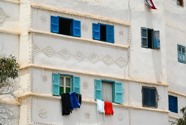 Zidul unei case de locuit, Maroc — Fotografie, imagine de stoc