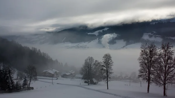 Vintern i Alperna. Steiermark, Österrike — Stockfoto