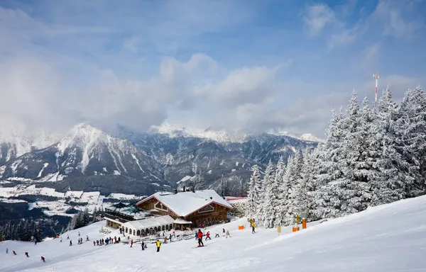 스키 리조트 밍입니다. 오스트리아 스톡 사진