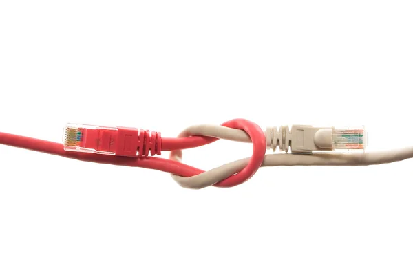 Lan 电缆连接器系列 — 图库照片