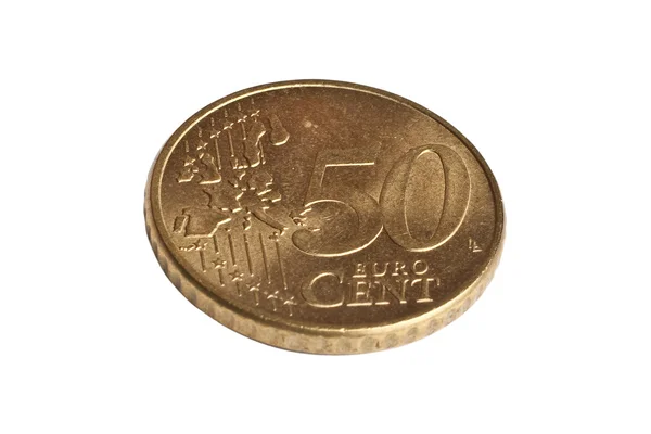 50 euro cent — Stock Photo, Image
