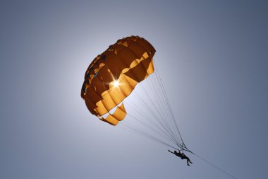 Parasailing in Summer clipart