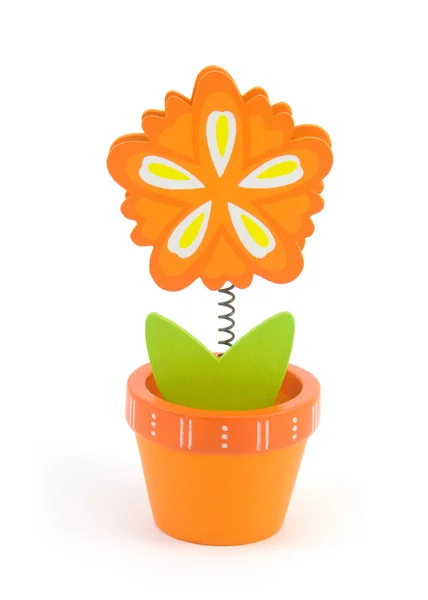 Flor de brinquedo em um pote — Fotografia de Stock